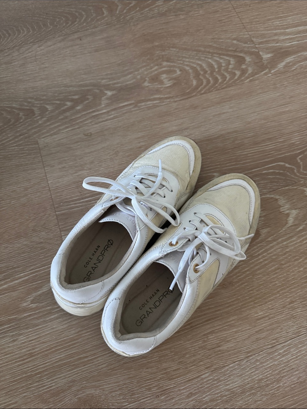 Cole Haan Female White and Tan GrandPro Casual Sneakers